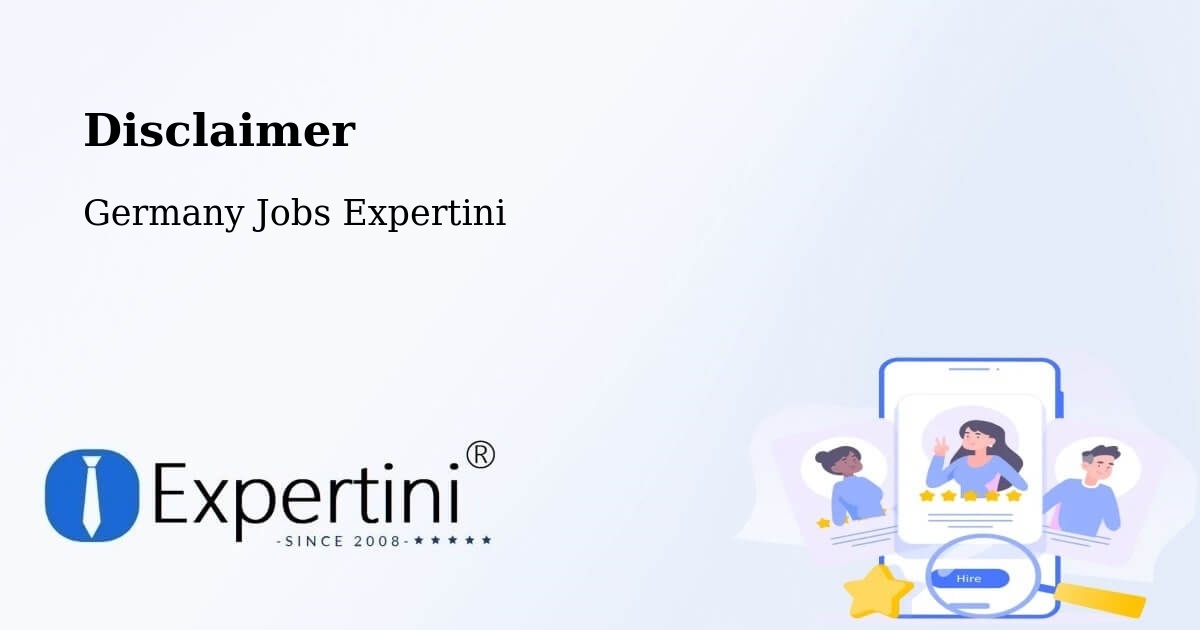 Disclaimer – Bleialf - Germany Jobs Expertini